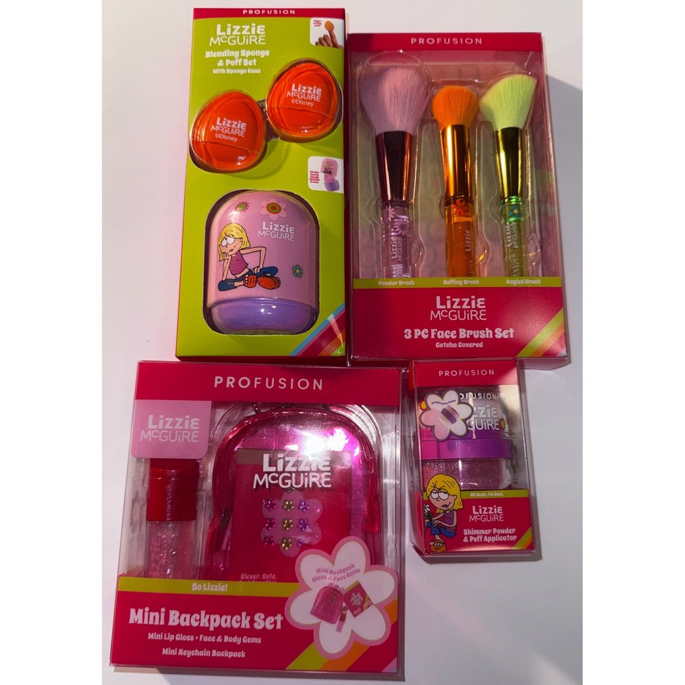 Profusion NEW Lizzie McGuire Y2K Makeup Bundle Set of 4 Hilary Duff Nostalgia